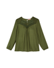 Thea Long Sleeve Textured Blouse - thumbnail