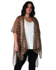Salehi Printed Chiffon Kimono - thumbnail