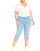 Isabella Lattice Hem Jeans - thumbnail