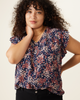 Keira Ruffled Button-Front Top - thumbnail
