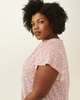 Anne Tie-Neck Flutter-Sleeve Top - thumbnail