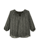 Jade 3/4 Sleeve Smocked Blouse - thumbnail