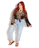 Paisley-Print V-Neck Bodysuit - thumbnail