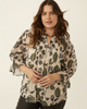 Sierra Printed Pleated Blouse - thumbnail