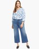 Teresa Wide Leg Satin Detail Jean - thumbnail