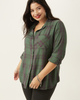 Maxine Plaid Button-Down Shirt - thumbnail