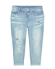 Wythe Mid Rise Cuffed Boyfriend Jean with Destruction - thumbnail