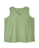 Celia Woven V-Neck Sleeveless Top - thumbnail