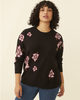 Eve Floral-Print Intarsia Sweater - thumbnail