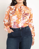 Reina Tie Neck Blouse - thumbnail