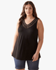Hannah Crochet-Trim Top - thumbnail