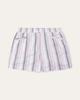 Margo Striped Linen Drawstring Short - thumbnail