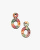 Carly Tie-Dye Hoop Earrings - thumbnail