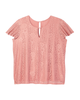 Shirley Short Sleeve Lace Front Top - thumbnail