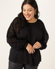 Haley Mesh-Sleeve Top - thumbnail