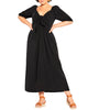 Capri Classic Tie Front Maxi Dress - thumbnail