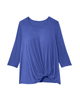 Ryan Long Sleeve Side Twist Top - thumbnail
