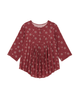 Sam 3/4 Sleeve Pleated Front Blouse - thumbnail