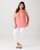 Penny Sleeveless Printed Pintucked Top - thumbnail
