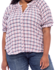 Leah Button Down Ruffle Blouse - thumbnail
