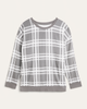 Ana Drop-Shoulder Plaid Sweater - thumbnail
