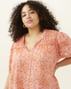 Barbara Printed Peasant Top - thumbnail