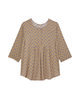 Sam 3/4 Sleeve Pleated Front Blouse - thumbnail