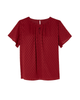 Sean Short Flutter Sleeve Pleated Blouse - thumbnail