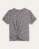 Thea Knotted-Hem Printed Tee - thumbnail