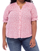 Leah Button Down Ruffle Blouse - thumbnail