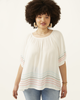 Selina Short-Sleeve Embroidered Top - thumbnail