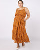 Avery Tie Front Maxi Dress With Belt - thumbnail