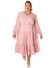 Laney Tie Waist Midi Dress - thumbnail