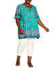 Rya Mixed Floral Tunic - thumbnail