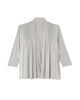 Logann 3/4 Sleeve Pleated Front Cardigan - thumbnail
