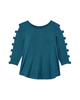 Brie 3/4 Cut-out Sleeve Tee - thumbnail