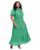 Eva Ruffle Sleeve Maxi Dress - thumbnail