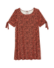 Paris Tie Sleeve Knit T-shirt Dress - thumbnail