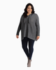 Autumn Lace-Up Hoodie Poncho - thumbnail