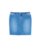 Kasai Denim Skirt with Frayed Hem - thumbnail