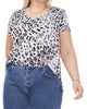 Neve Animal Print Cotton Tee - thumbnail