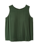 Esmeralda Sleeveless Front Pleat Tank - thumbnail