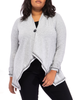 Debby Flock Cinch One Button Cardigan - thumbnail