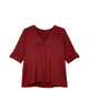 Asia 3/4 Sleeve V Neck Tee - thumbnail