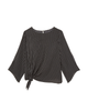 Alexandria Cut-out Bell Sleeve Knot Front Blouse - thumbnail