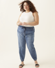 Giuliana Washed Denim Jogger - thumbnail