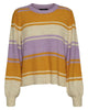 Katrina Stripe Balloon Sleeve Sweater - thumbnail
