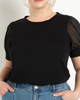 Evelyn Combo Sleeve Tee - thumbnail