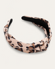 Nancy Leopard Print Knotted Headband - thumbnail