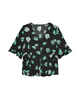 Andrea Ruffle Sleeve Blouse - thumbnail